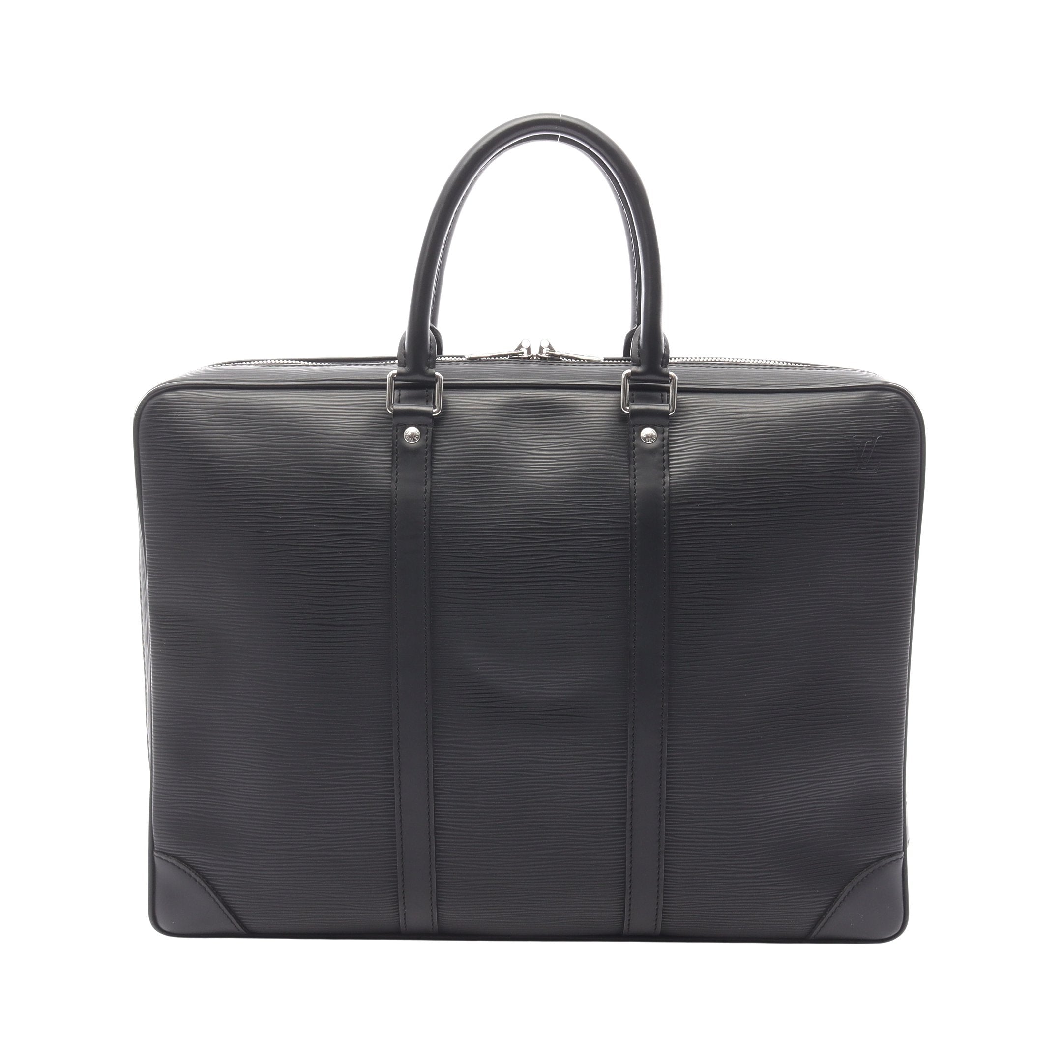 LOUIS VUITTON エピ ポルト ドキュマン・ヴォワヤージュ 黒 極美品】ルイヴィトン エピ ポルトドキュマン ヴォワヤージュ 黒 6006