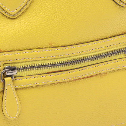 ラゲージ ミニショッパー ハンドバッグ レザー イエロー セリーヌ バッグ CELINE