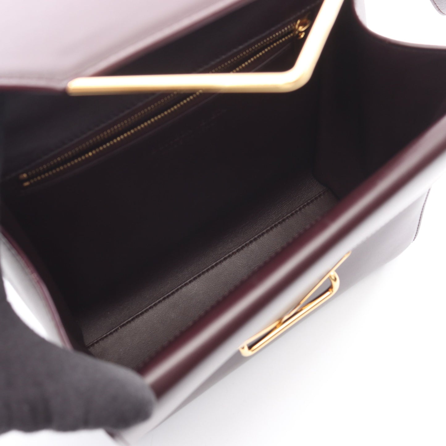 ザ クリップ ショルダーバッグ レザー ボルドー ボッテガヴェネタ