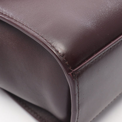 ザ クリップ ショルダーバッグ レザー ボルドー ボッテガヴェネタ