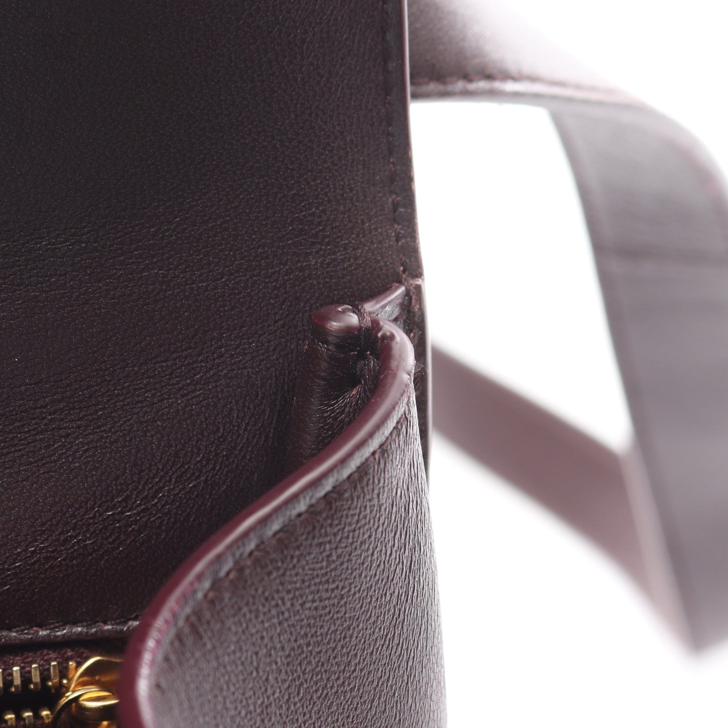 ザ クリップ ショルダーバッグ レザー ボルドー ボッテガヴェネタ