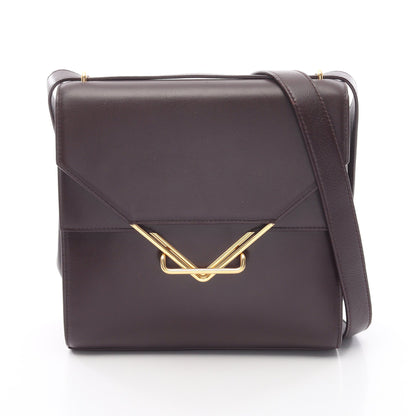 ザ クリップ ショルダーバッグ レザー ボルドー ボッテガヴェネタ