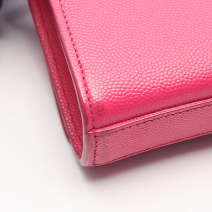 ケイト モノグラム チェーンショルダーバッグ レザー ピンクパープル サンローランパリ バッグ SAINT LAURENT PARIS