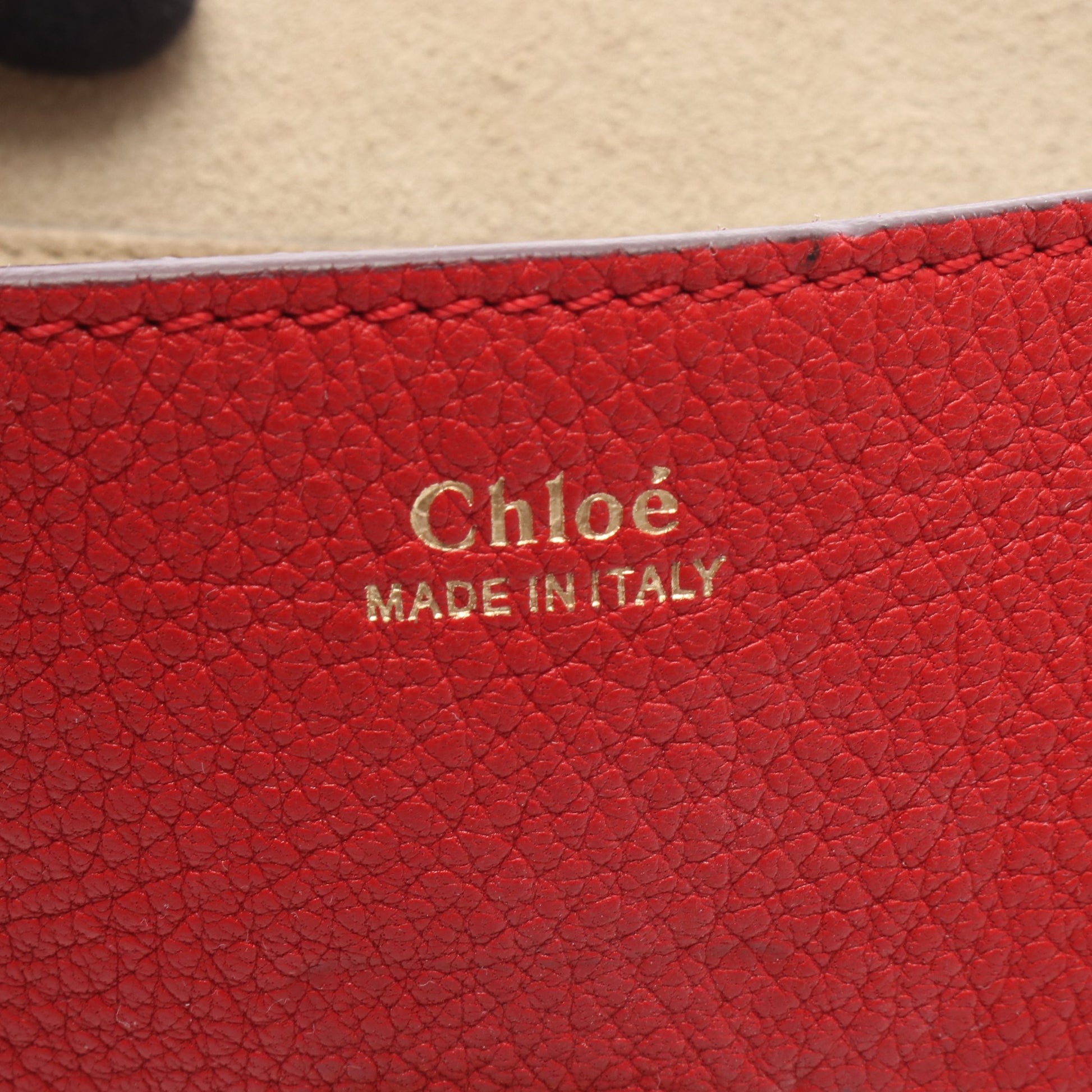 Drew ドリュー チェーンショルダーバッグ レザー レッド クロエ バッグ Chloe
