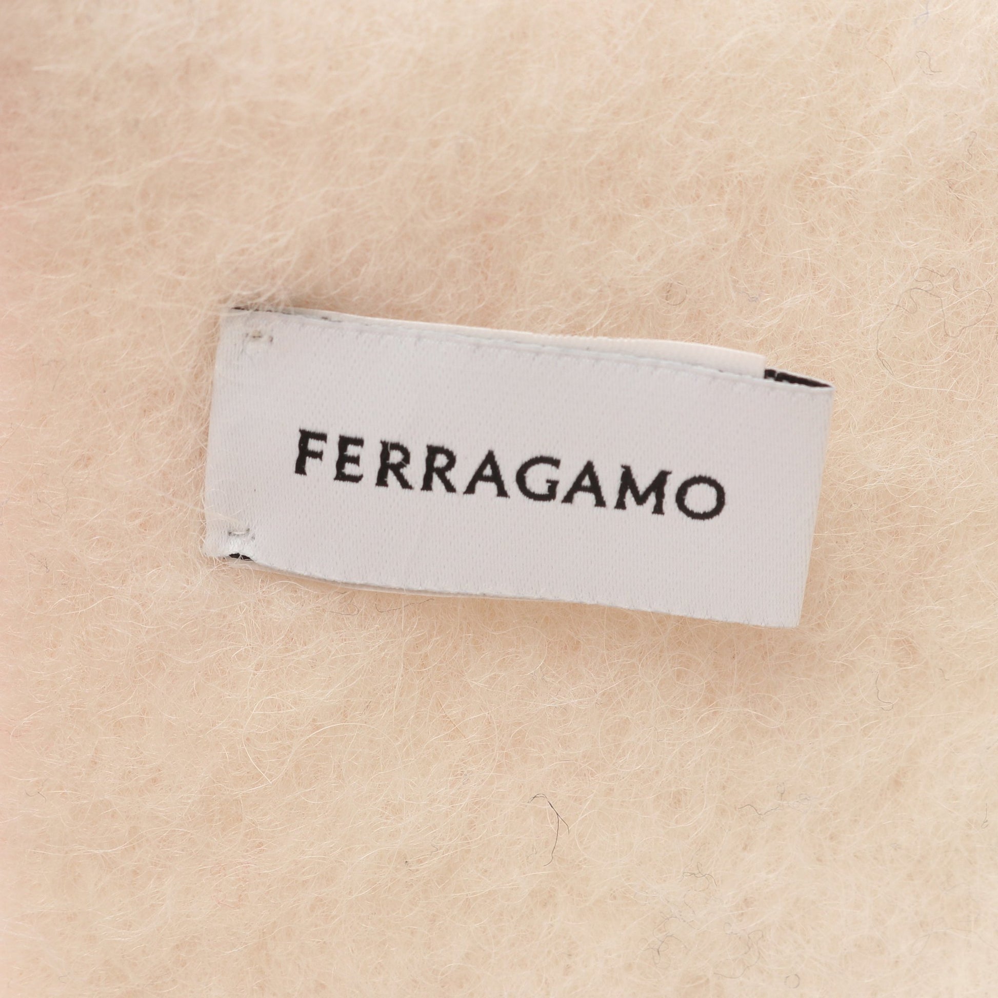 ガンチーニ マフラー アルパカ ウール ピンク ホワイト サルヴァトーレフェラガモ 財布・小物 Salvatore Ferragamo