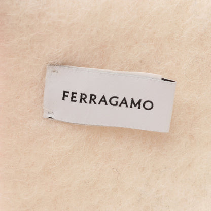 ガンチーニ マフラー アルパカ ウール ピンク ホワイト サルヴァトーレフェラガモ 財布・小物 Salvatore Ferragamo