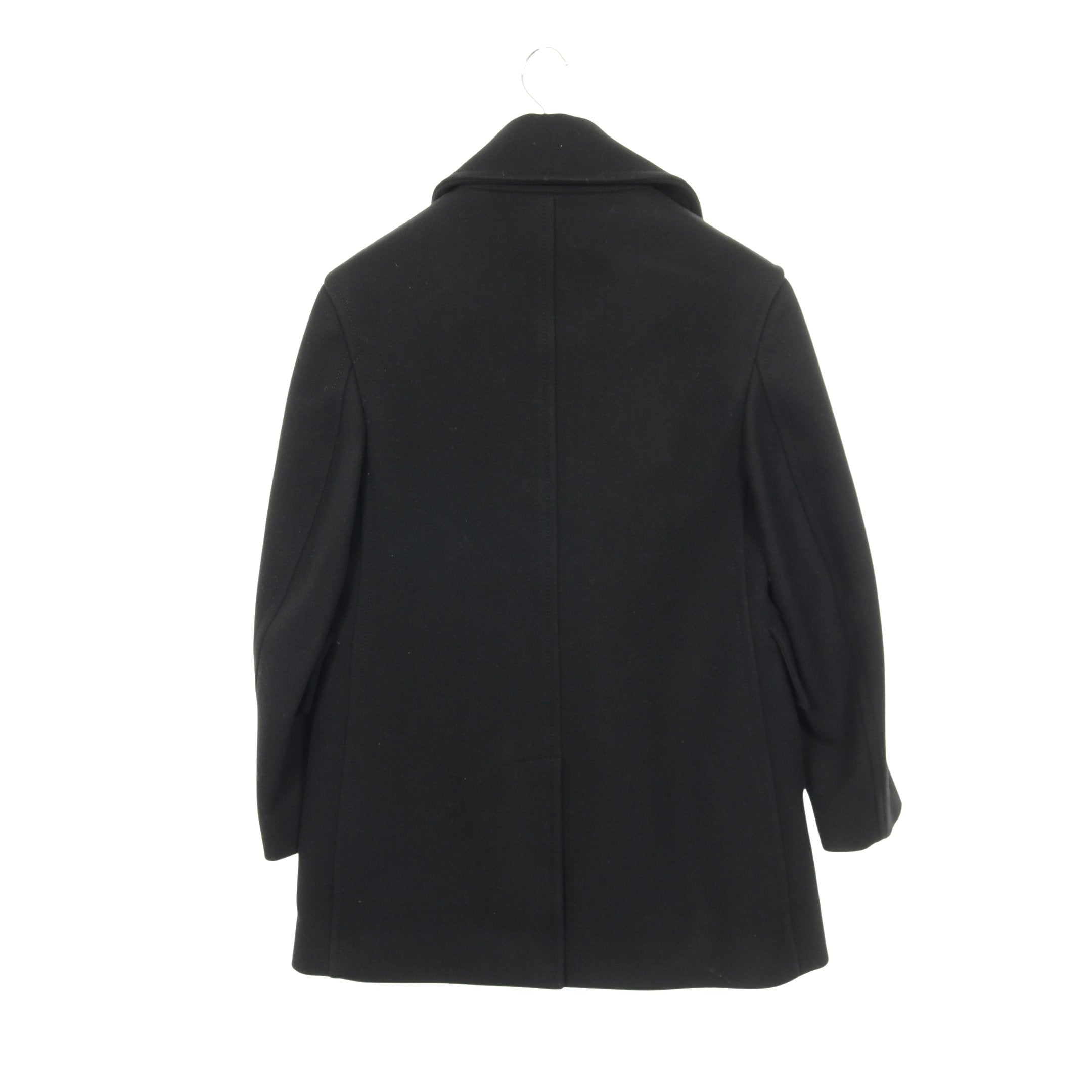 バーバリーBurberry ウールジャケット　ピーコート　ブラック38（E1 ウール Burberry(バーバリー) アウター・ジャケット(メンズ バーバリー