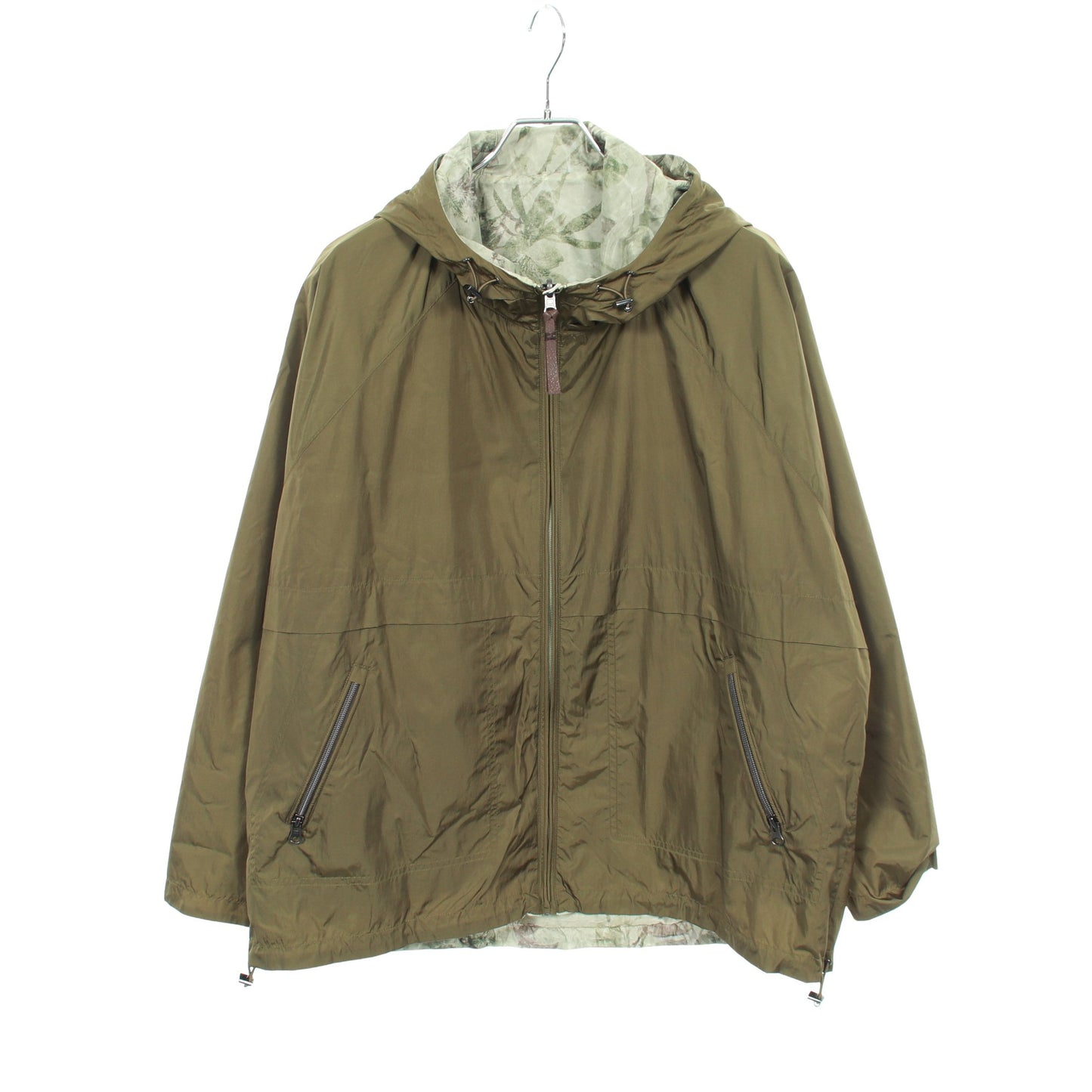 マウンテンパーカー 総柄 カーキグリーン リバーシブル ウールリッチ アウター WOOLRICH
