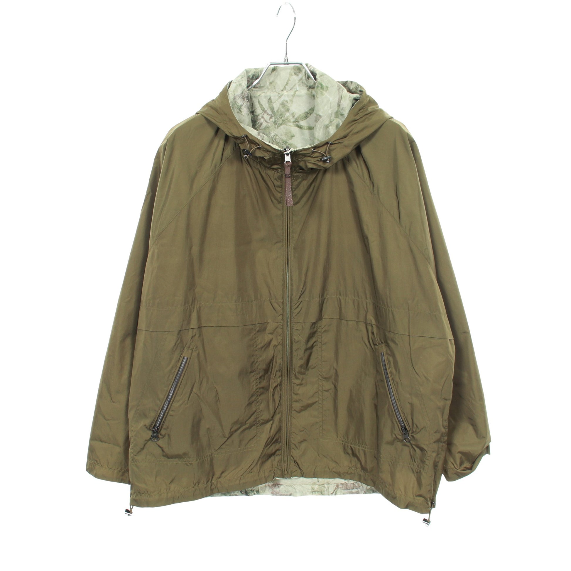 マウンテンパーカー 総柄 カーキグリーン リバーシブル ウールリッチ アウター WOOLRICH