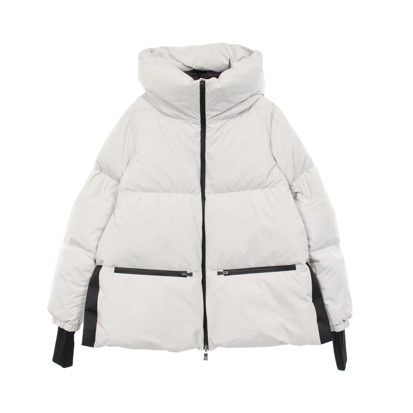Laminar GORE-TEX WINDSTOPPER ダウンジャケット ライトグレー フード付き ヘルノ アウター HERNO
