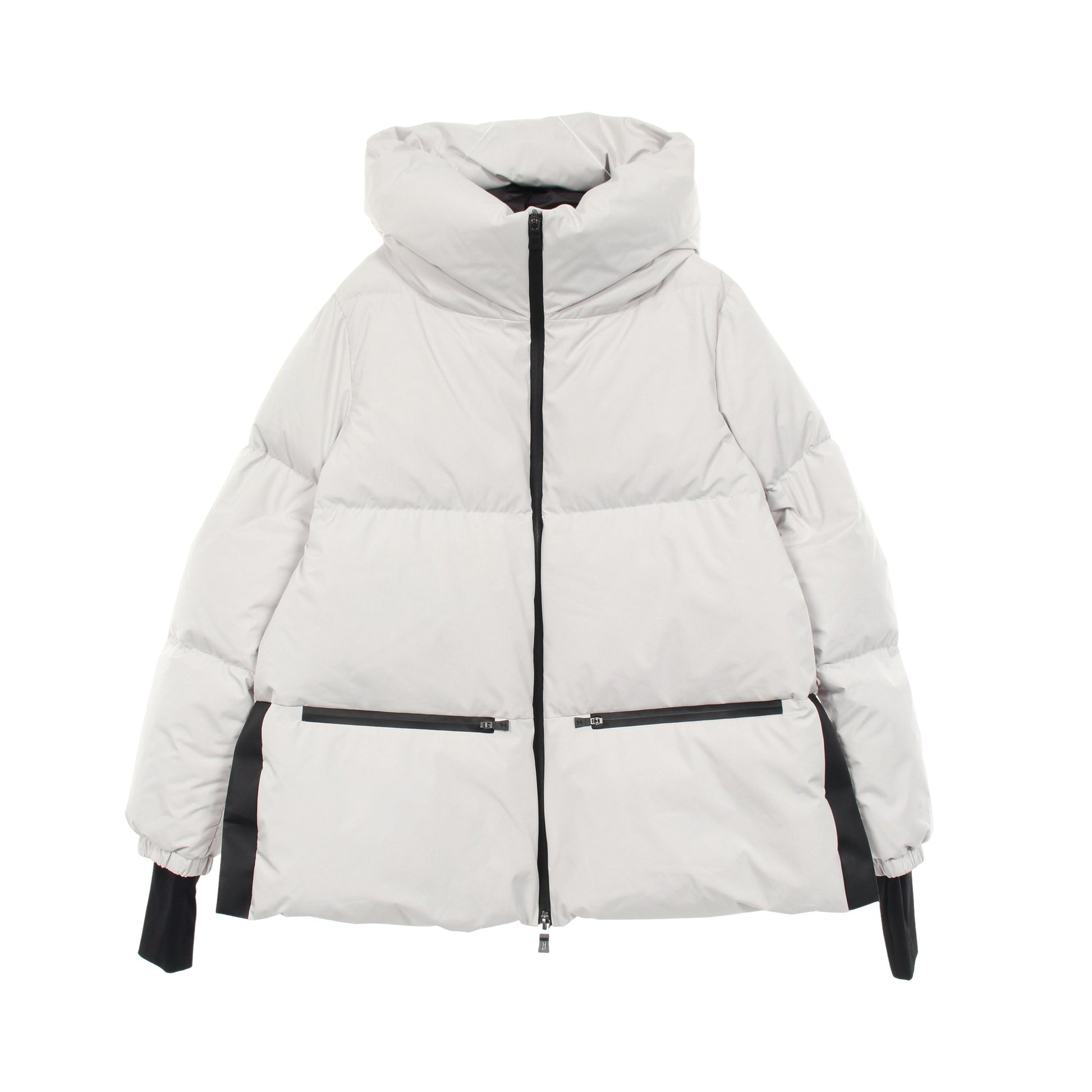 Laminar GORE-TEX WINDSTOPPER ダウンジャケット ライトグレー フード付き ヘルノ アウター HERNO
