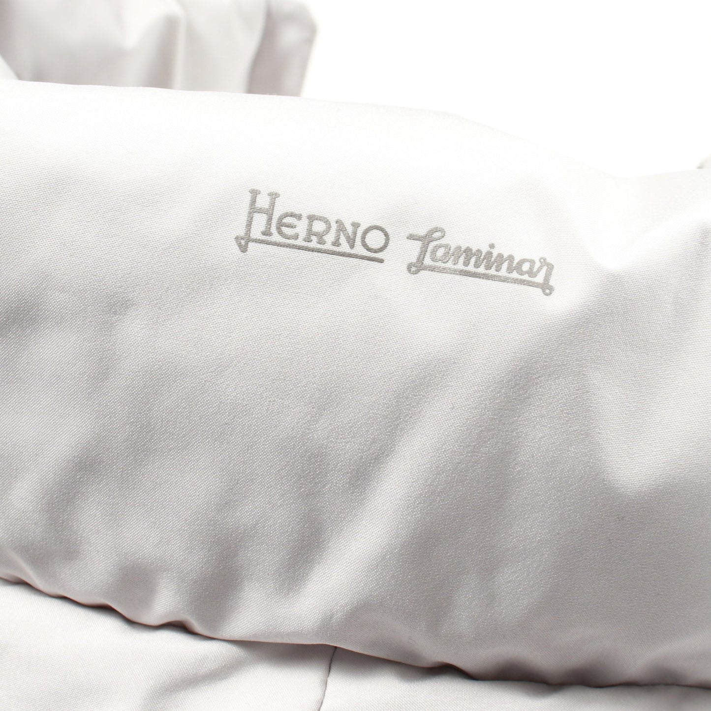 Laminar GORE-TEX WINDSTOPPER ダウンジャケット ライトグレー フード付き ヘルノ アウター HERNO