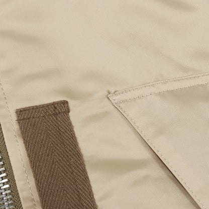 Nylon Twill Mix Blouson MA-1 ミリタリージャケット ナイロン ベージュ サカイ アウター sacai