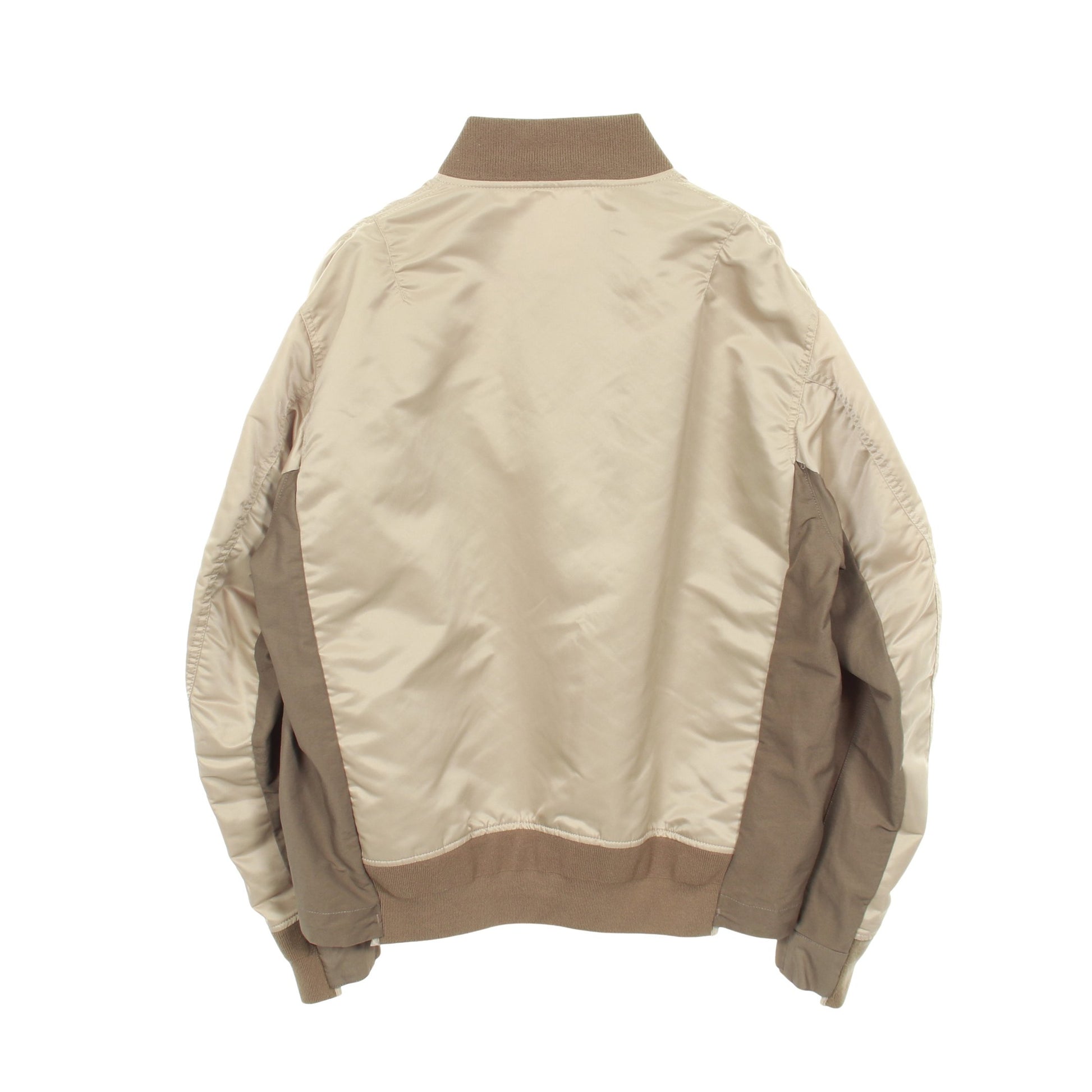 Nylon Twill Mix Blouson MA-1 ミリタリージャケット ナイロン ベージュ サカイ アウター sacai