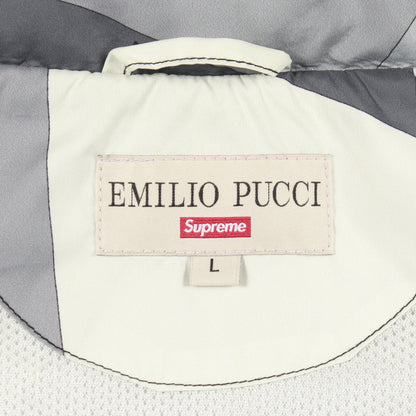 Supreme × EMILIO PUCCI SPORT JACKET ウィンドブレーカー ジャケット ナイロン グレー マルチカラー フード付き 21SS シュプリーム アウター Supreme