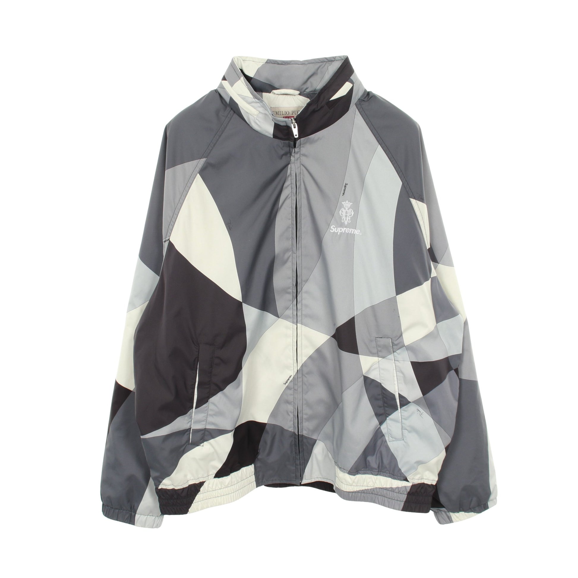 Supreme × EMILIO PUCCI SPORT JACKET ウィンドブレーカー ジャケット ナイロン グレー マルチカラー フード付き 21SS シュプリーム アウター Supreme
