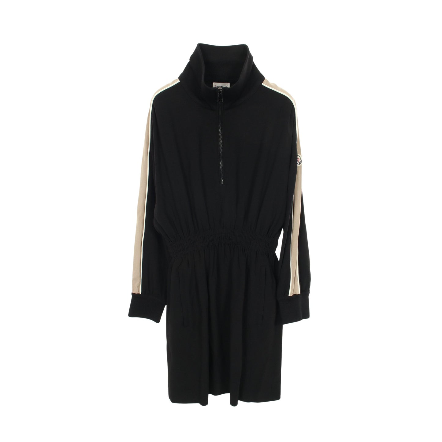 ジャージ ワンピース レーヨン ブラック ベージュ モンクレール