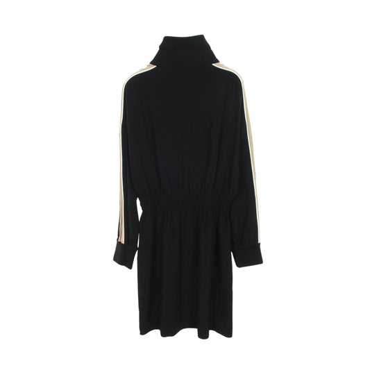 ジャージ ワンピース レーヨン ブラック ベージュ モンクレール