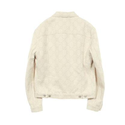 GGコットン ジャカード ジャケット コットン アイボリー グッチ アウター GUCCI