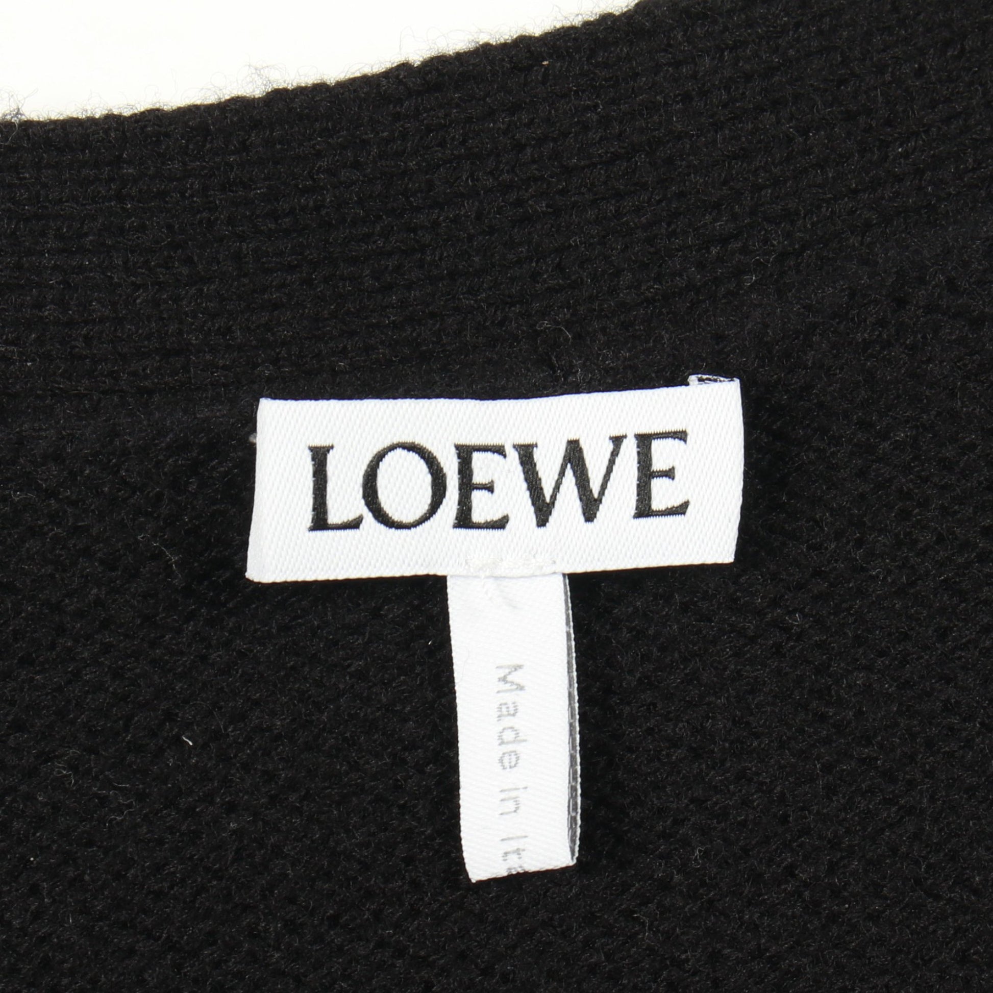 アナグラム ニット ベスト ウール ブラック ロエベ トップス LOEWE