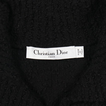 ニットワンピース ノースリーブ コットン ウール ブラック クリスチャンディオール ワンピース Christian Dior