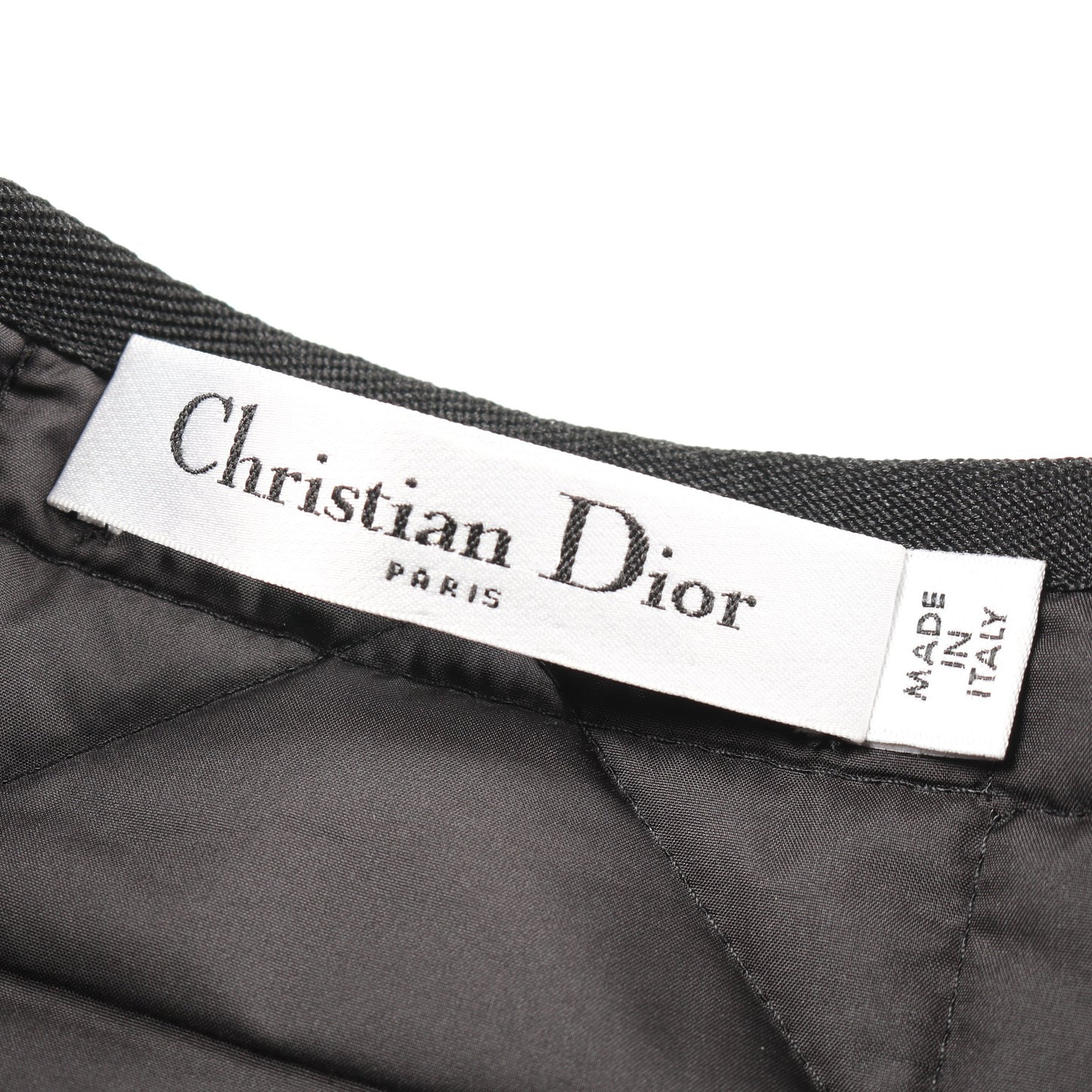 マクロカナージュ キルティングテクニカルタフタ スカート ブラック クリスチャンディオール ボトムス Christian Dior