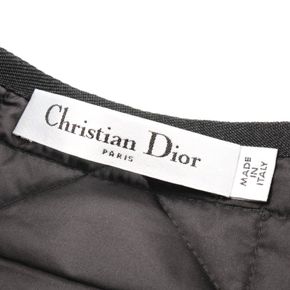 マクロカナージュ キルティングテクニカルタフタ スカート ブラック クリスチャンディオール ボトムス Christian Dior