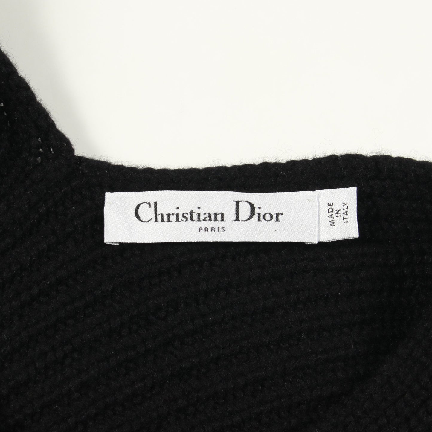 カーディガン カシミヤ ブラック クリスチャンディオール トップス Christian Dior