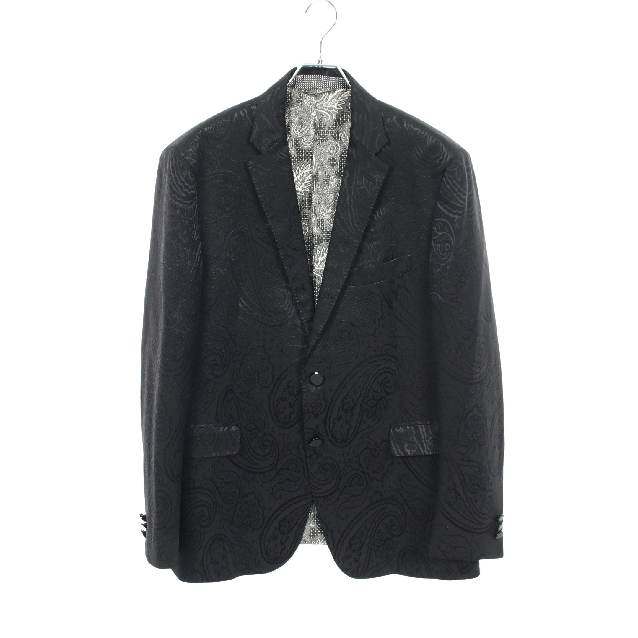 ペイズリー テーラードジャケット ウール シルク ブラック エトロ – RECLO