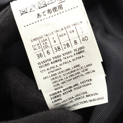 ファーコート アルパカ ウール ダークネイビー マックスマーラステュディオ アウター Max Mara Studio