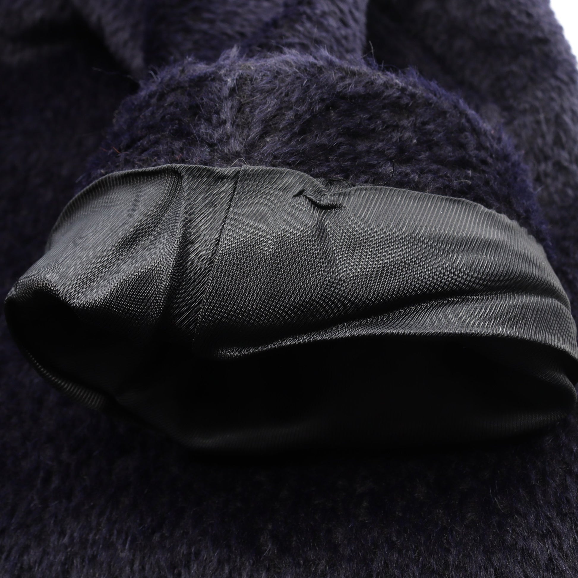 ファーコート アルパカ ウール ダークネイビー マックスマーラステュディオ アウター Max Mara Studio