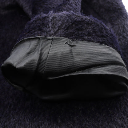 ファーコート アルパカ ウール ダークネイビー マックスマーラステュディオ アウター Max Mara Studio