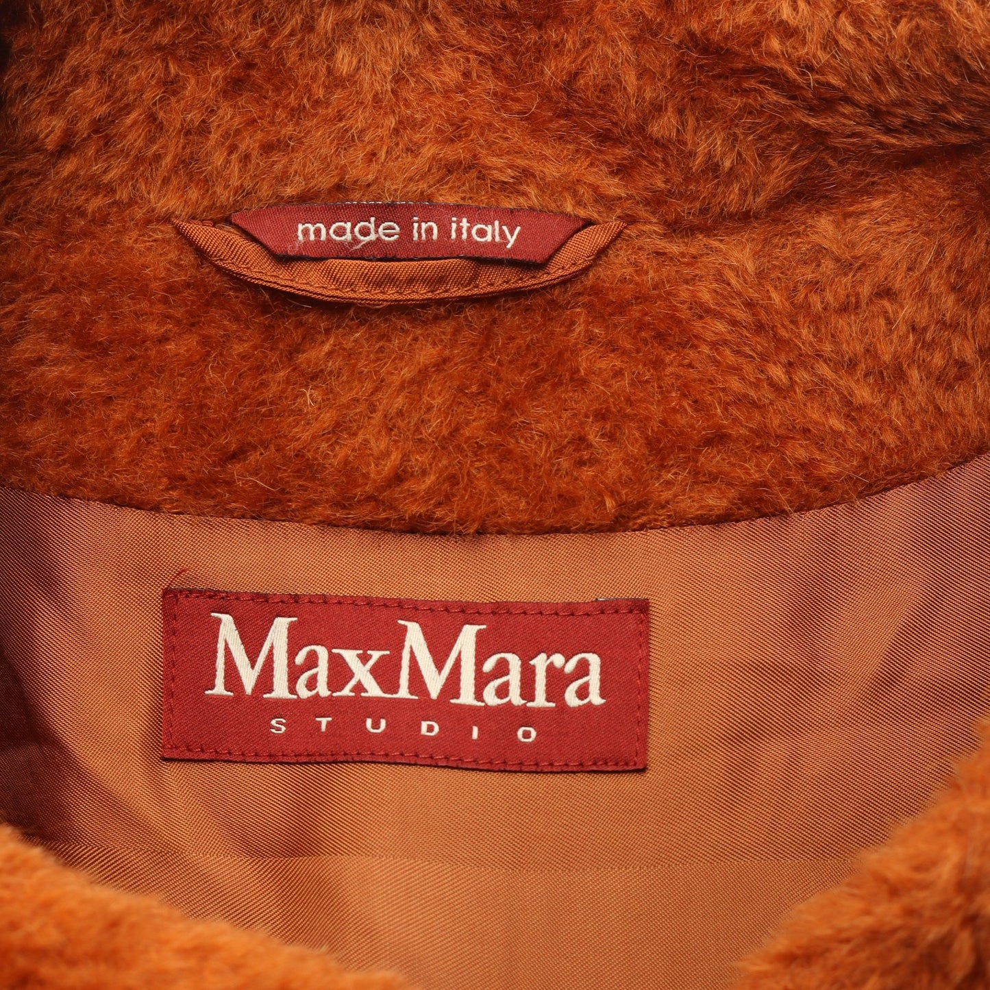ダッフルコート アルパカ ウール オレンジブラウン マックスマーラステュディオ アウター Max Mara Studio