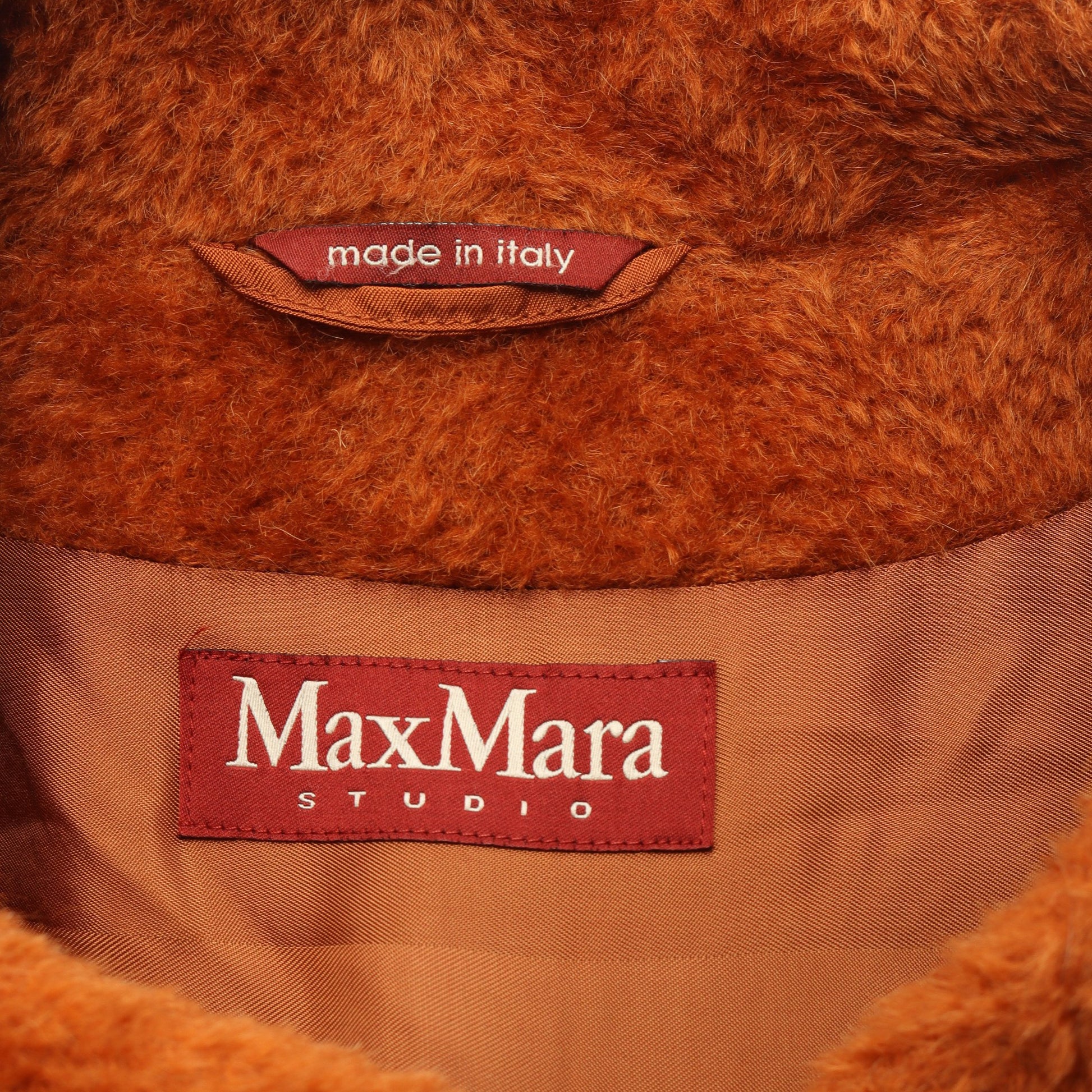 ダッフルコート アルパカ ウール オレンジブラウン マックスマーラステュディオ アウター Max Mara Studio