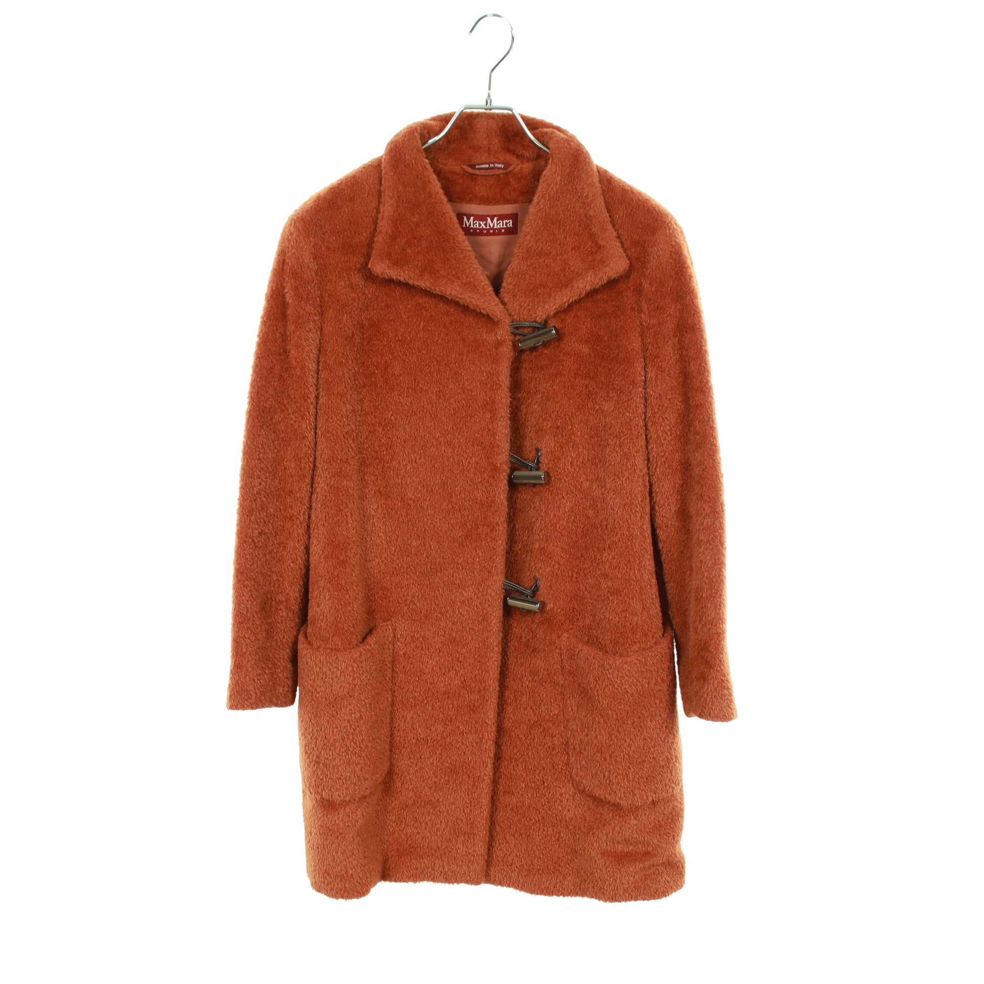 ダッフルコート アルパカ ウール オレンジブラウン マックスマーラステュディオ アウター Max Mara Studio