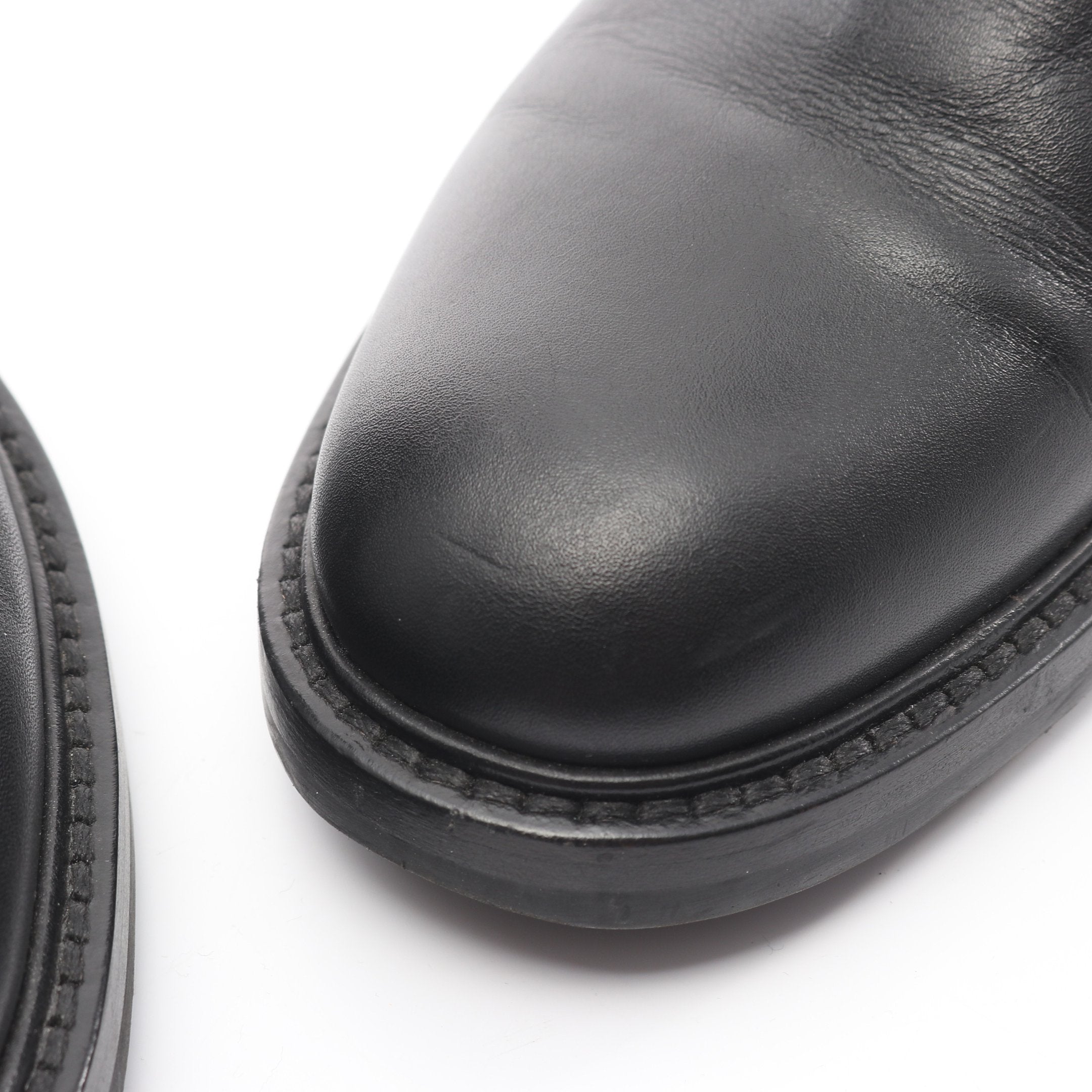 DIOR EMPREINTE ブーツ レザー ブラック クリスチャンディオール – RECLO
