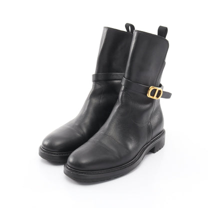DIOR EMPREINTE ブーツ レザー ブラック クリスチャンディオール シューズ Christian Dior