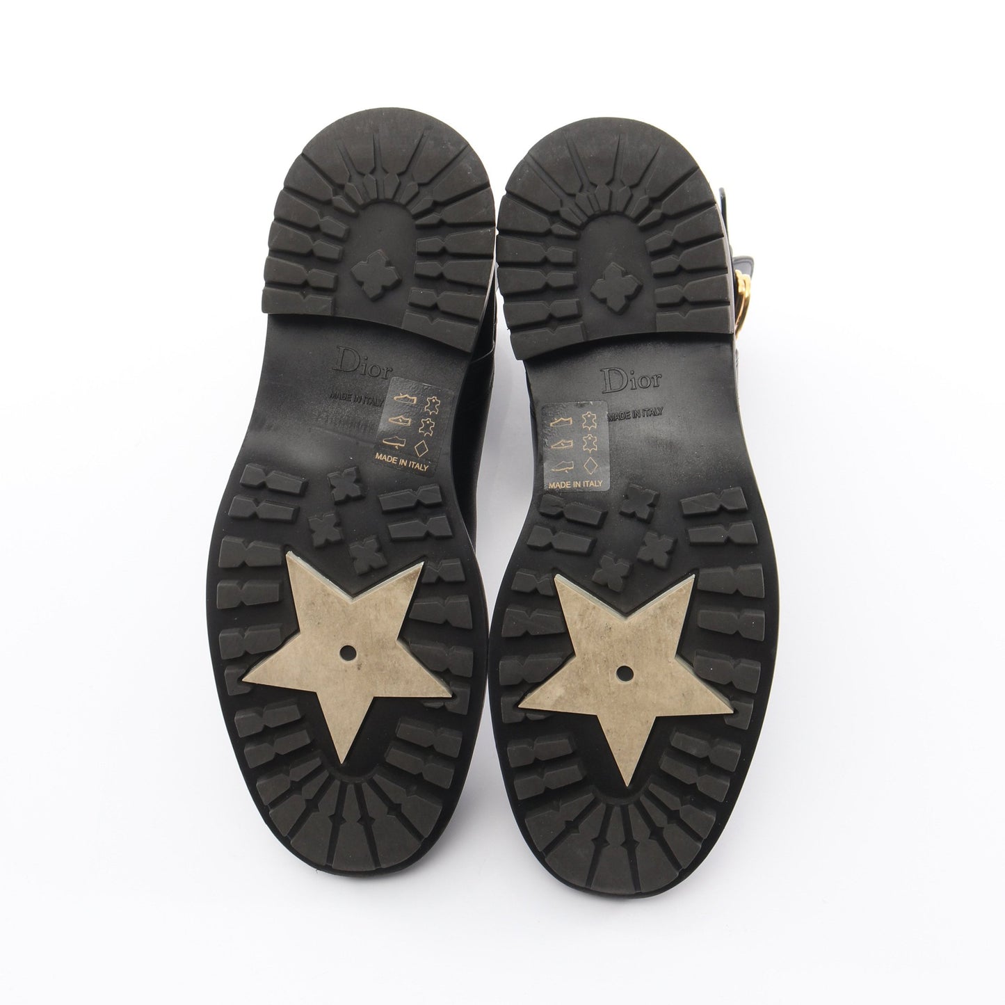 DIOR EMPREINTE ブーツ レザー ブラック クリスチャンディオール シューズ Christian Dior