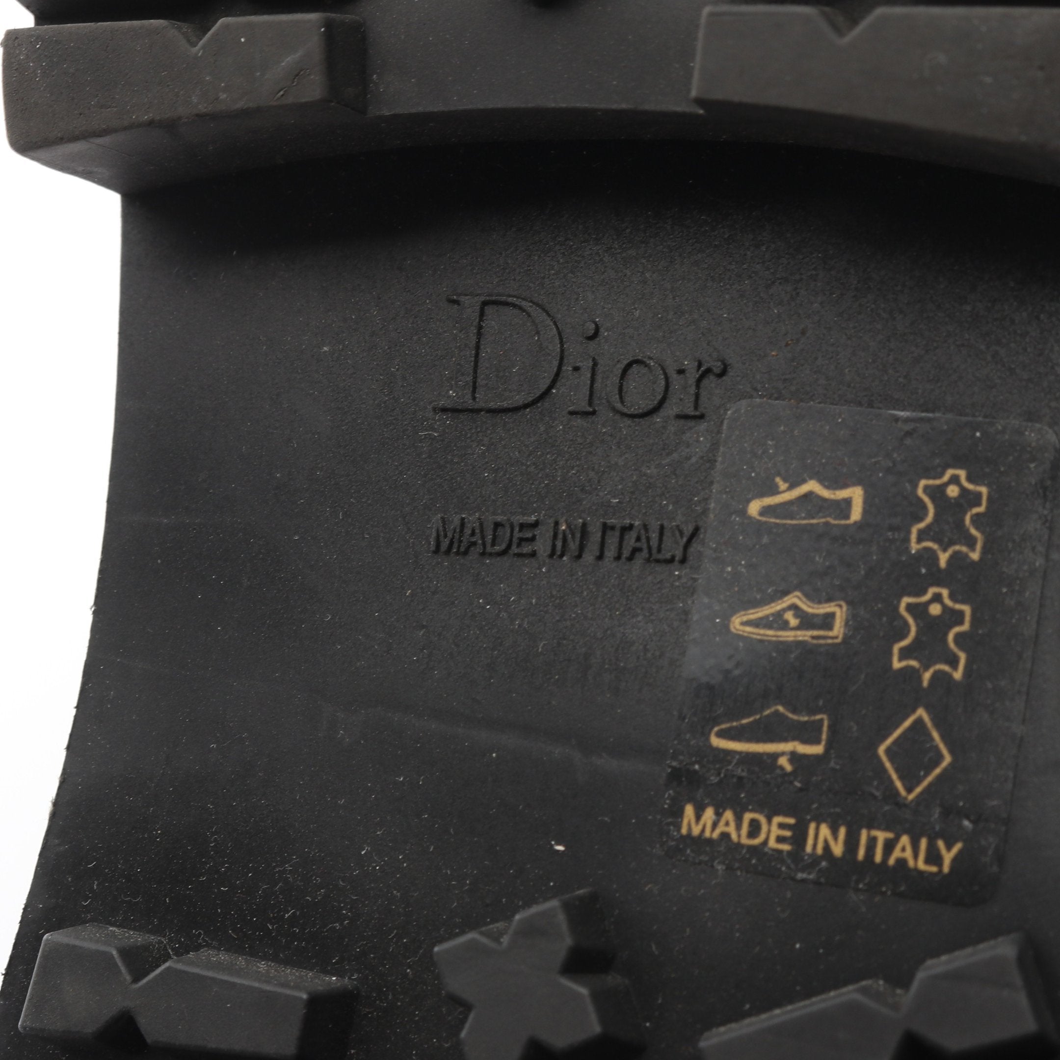DIOR EMPREINTE ブーツ レザー ブラック クリスチャンディオール – RECLO