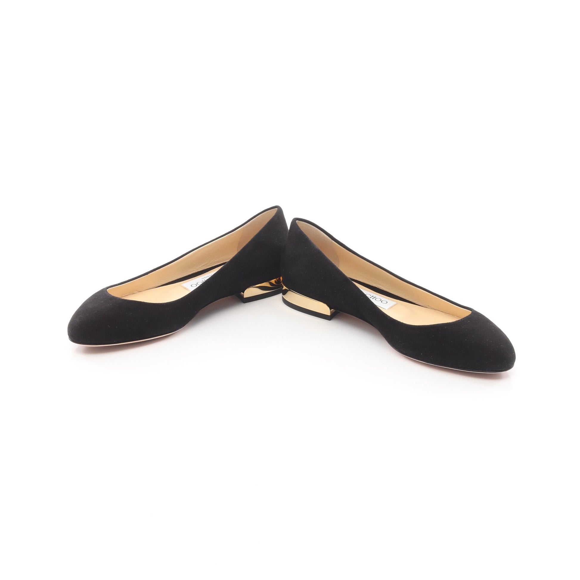 フラットシューズ スエード ブラック ジミーチュウ シューズ JIMMY CHOO