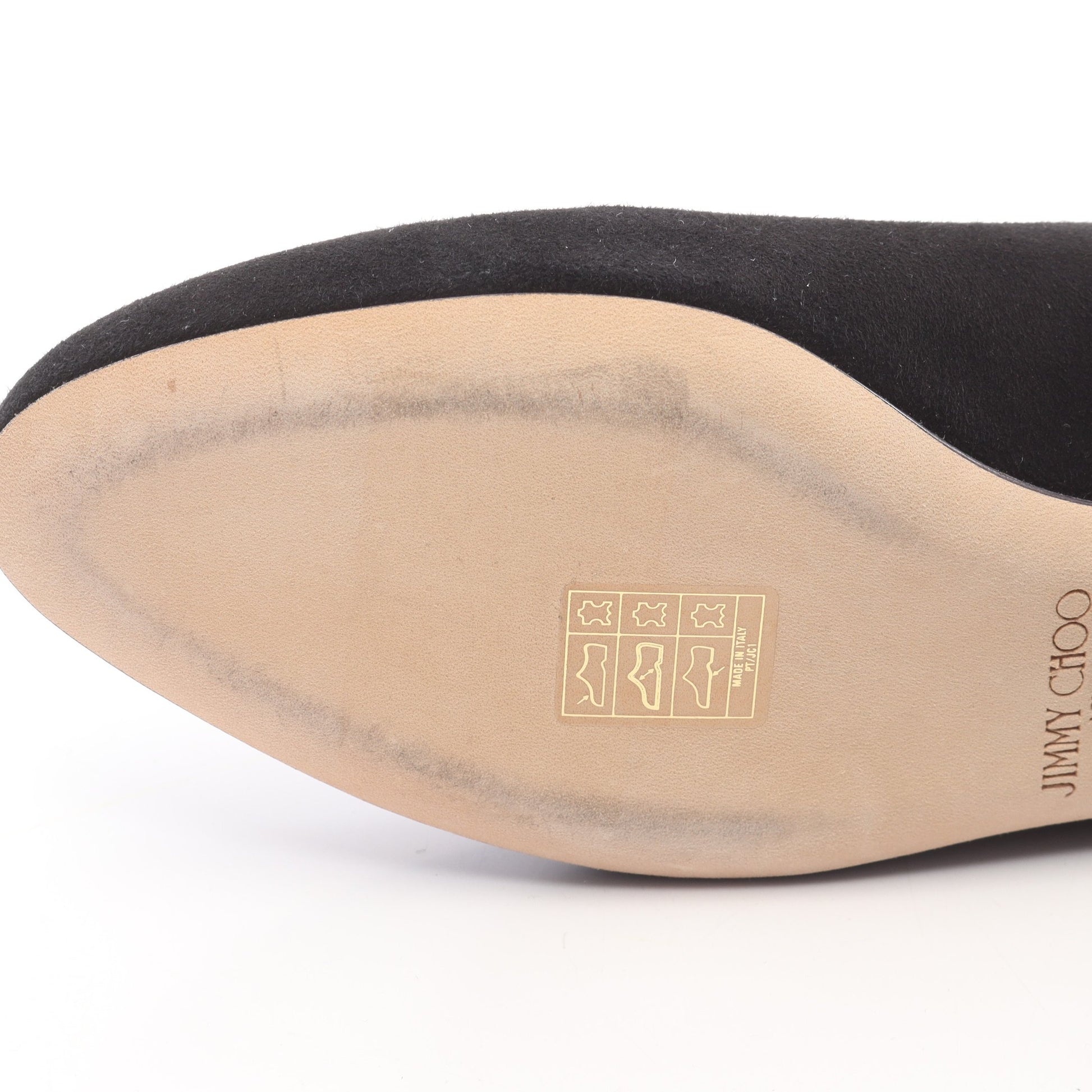 フラットシューズ スエード ブラック ジミーチュウ シューズ JIMMY CHOO