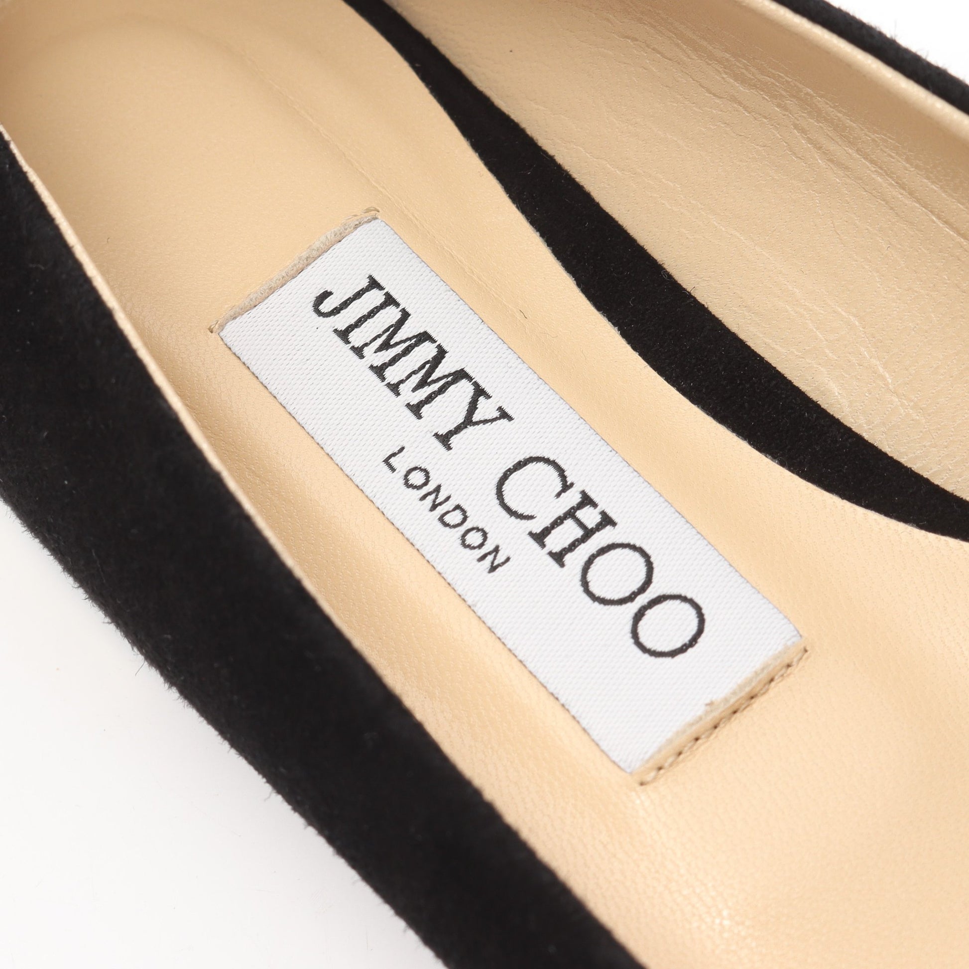 フラットシューズ スエード ブラック ジミーチュウ シューズ JIMMY CHOO