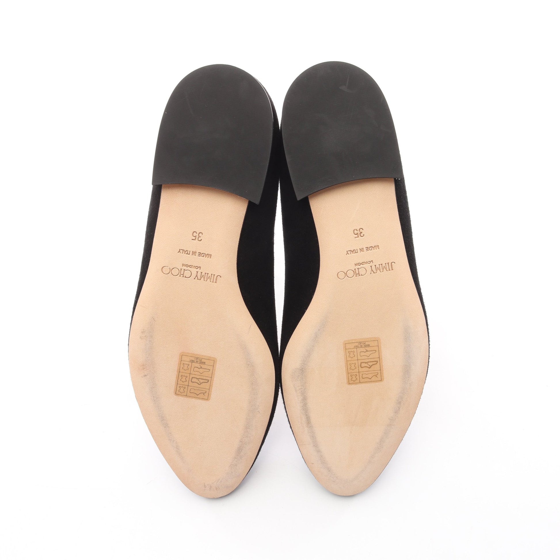 フラットシューズ スエード ブラック ジミーチュウ シューズ JIMMY CHOO