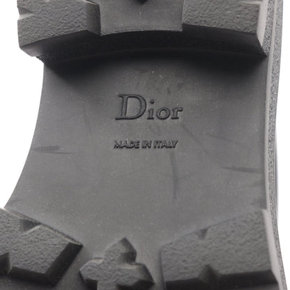 プラットフォーム ローファー ロゴ レザー ブラック クリスチャンディオール シューズ Christian Dior