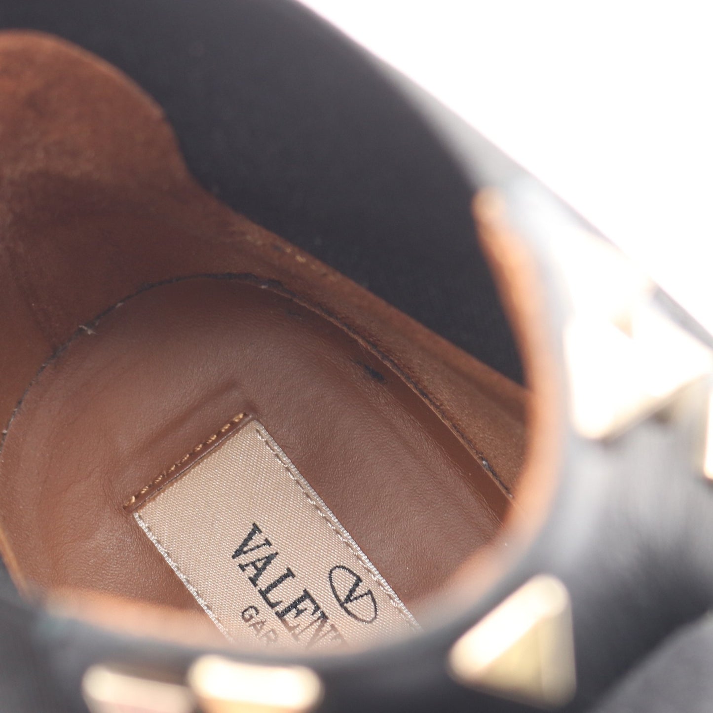 ロックスタッズ サイドゴアブーツ レザー ブラック ヴァレンティノガラヴァーニ シューズ VALENTINO GARAVANI