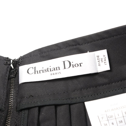 ミニ プリーツ スカート コットン ブラック クリスチャンディオール ボトムス Christian Dior