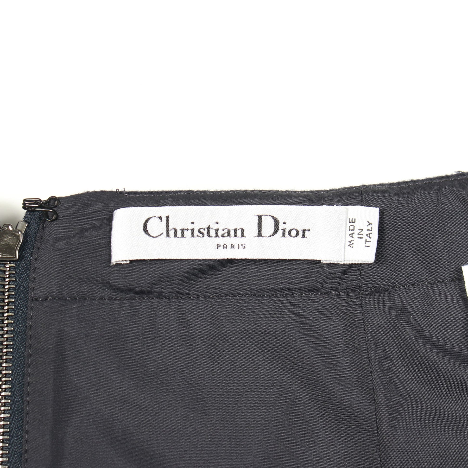 ミニ スカート ウール ラビット ネイビー アンダースコート付き クリスチャンディオール ボトムス Christian Dior