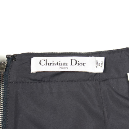 ミニ スカート ウール ラビット ネイビー アンダースコート付き クリスチャンディオール ボトムス Christian Dior