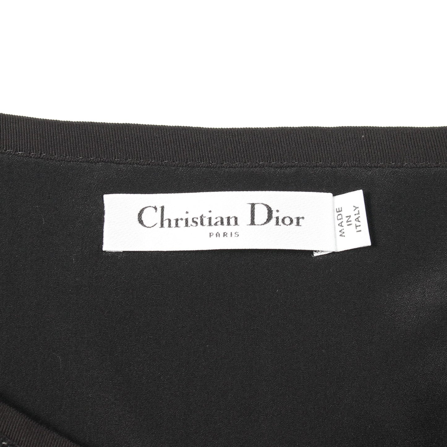 マクロカナージュ ツイード ワンピース ノースリーブ コットン ブラック ホワイト クリスチャンディオール ワンピース Christian Dior