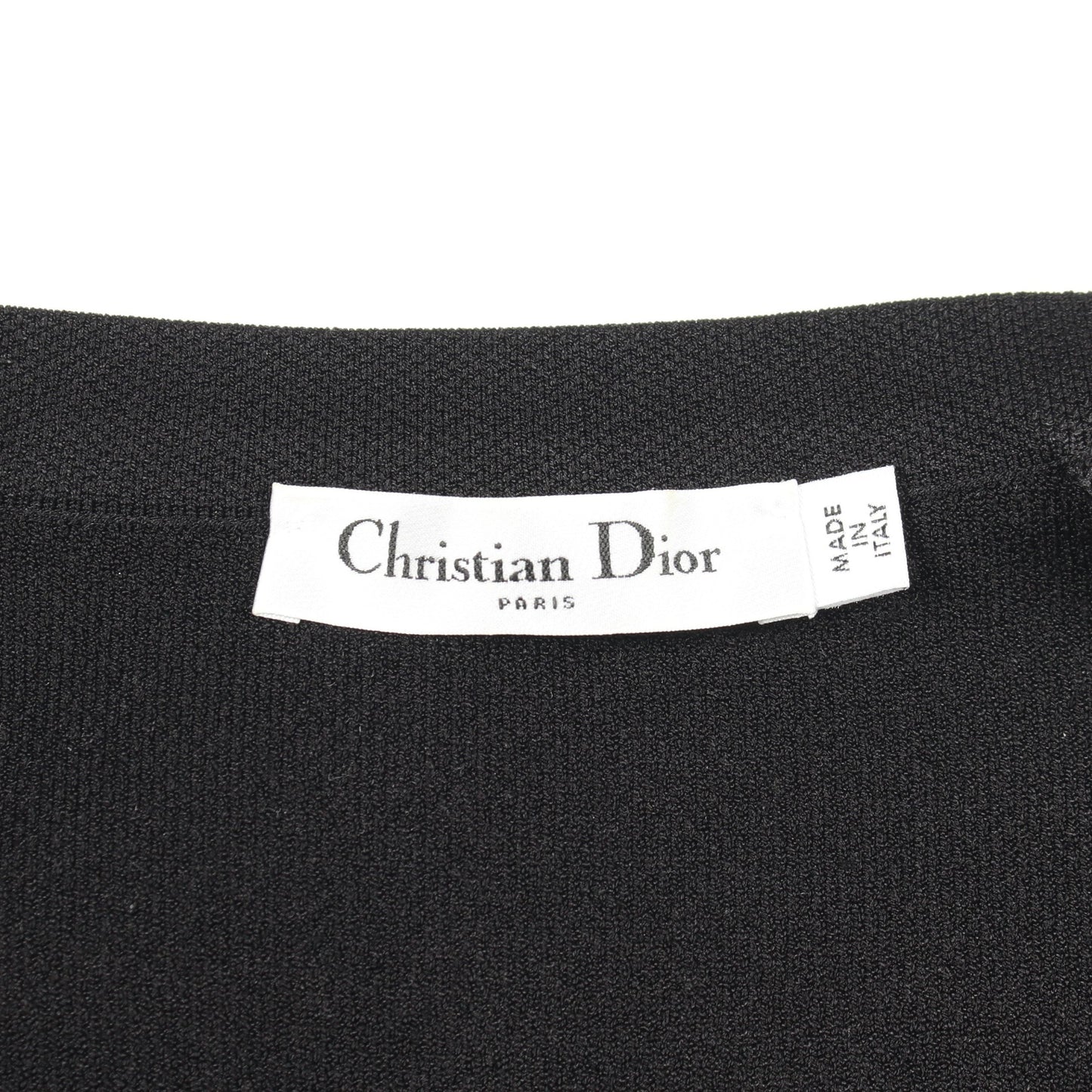 ロゴエンボス ニットワンピース ビスコース ナイロン ブラック クリスチャンディオール ワンピース Christian Dior